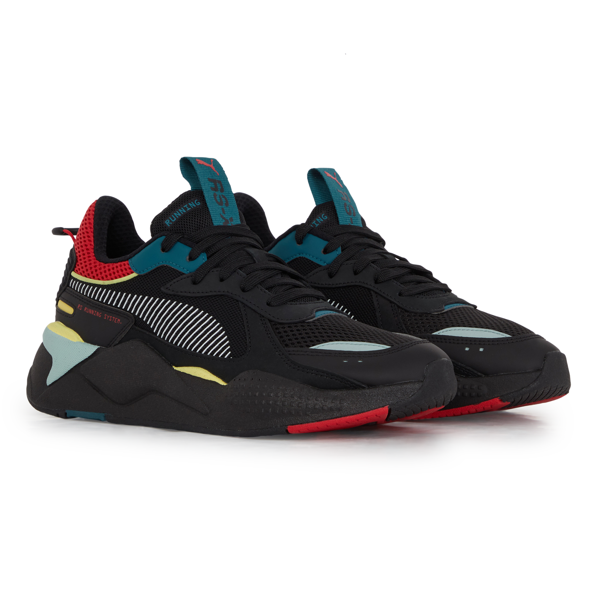 puma rs x femme noir vert