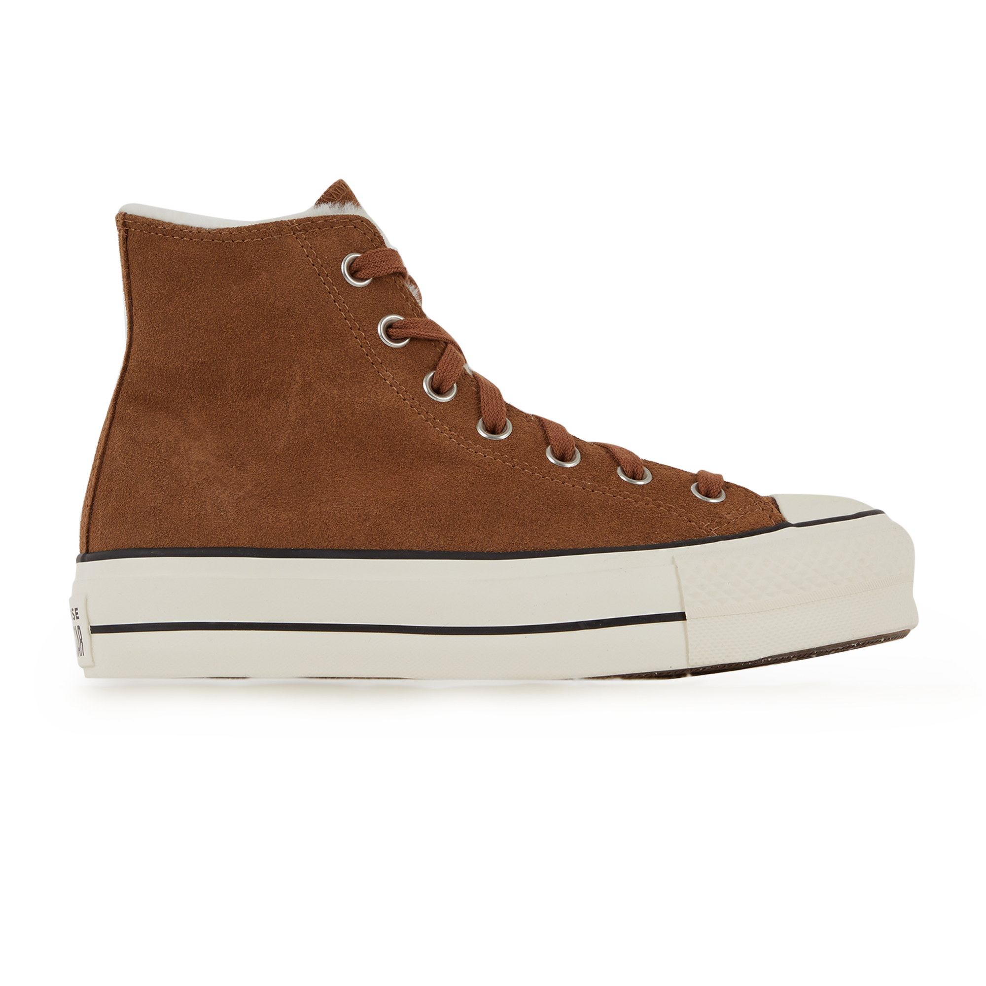 Chuck Taylor All Star Lift Hi Suede  Marron