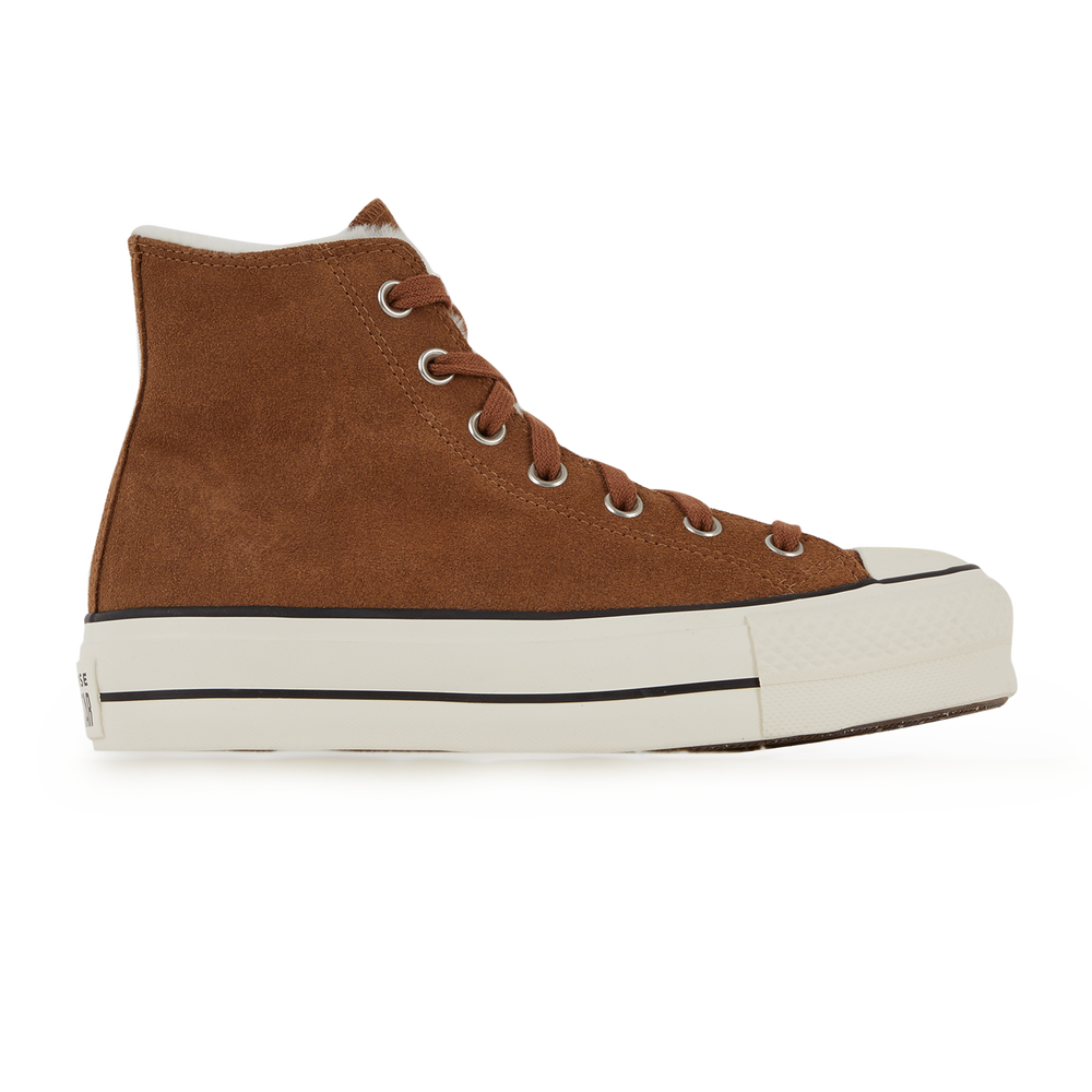 CONVERSE CHUCK TAYLOR ALL STAR LIFT HI SUEDE BROWN SNEAKERS WOMEN Courir