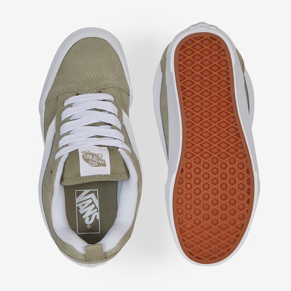 VANS KNU SKOOL TAUPE/WHITE SNEAKERS WOMEN