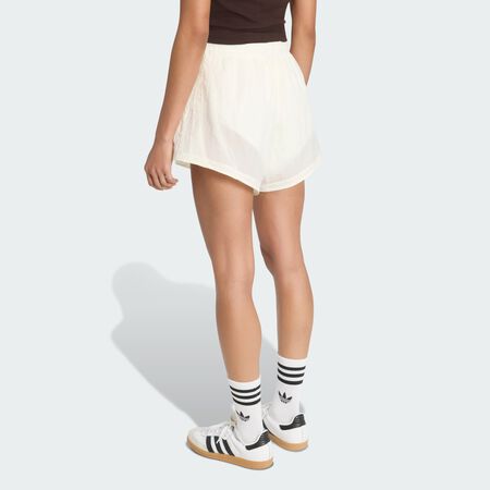 ADIDAS ORIGINALS SANTIAGO WOVEN SHORTS Off White WOMEN