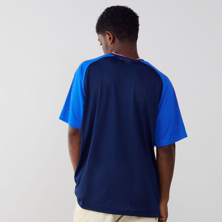 ADIDAS ORIGINALS MAILLOT JERSEY 3 STRIPES MARINE/ORANGE HOMME