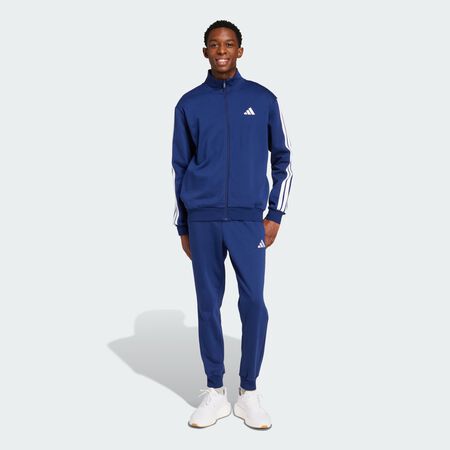 ADIDAS SPORTSWEAR Sportswear Basic 3-Stripes Fleece Track Suit Dark Blue MEN