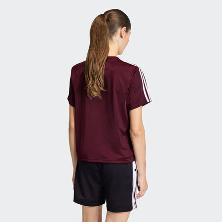 ADIDAS ORIGINALS T-SHIRT FIREBIRD Maroon / Off White FEMME