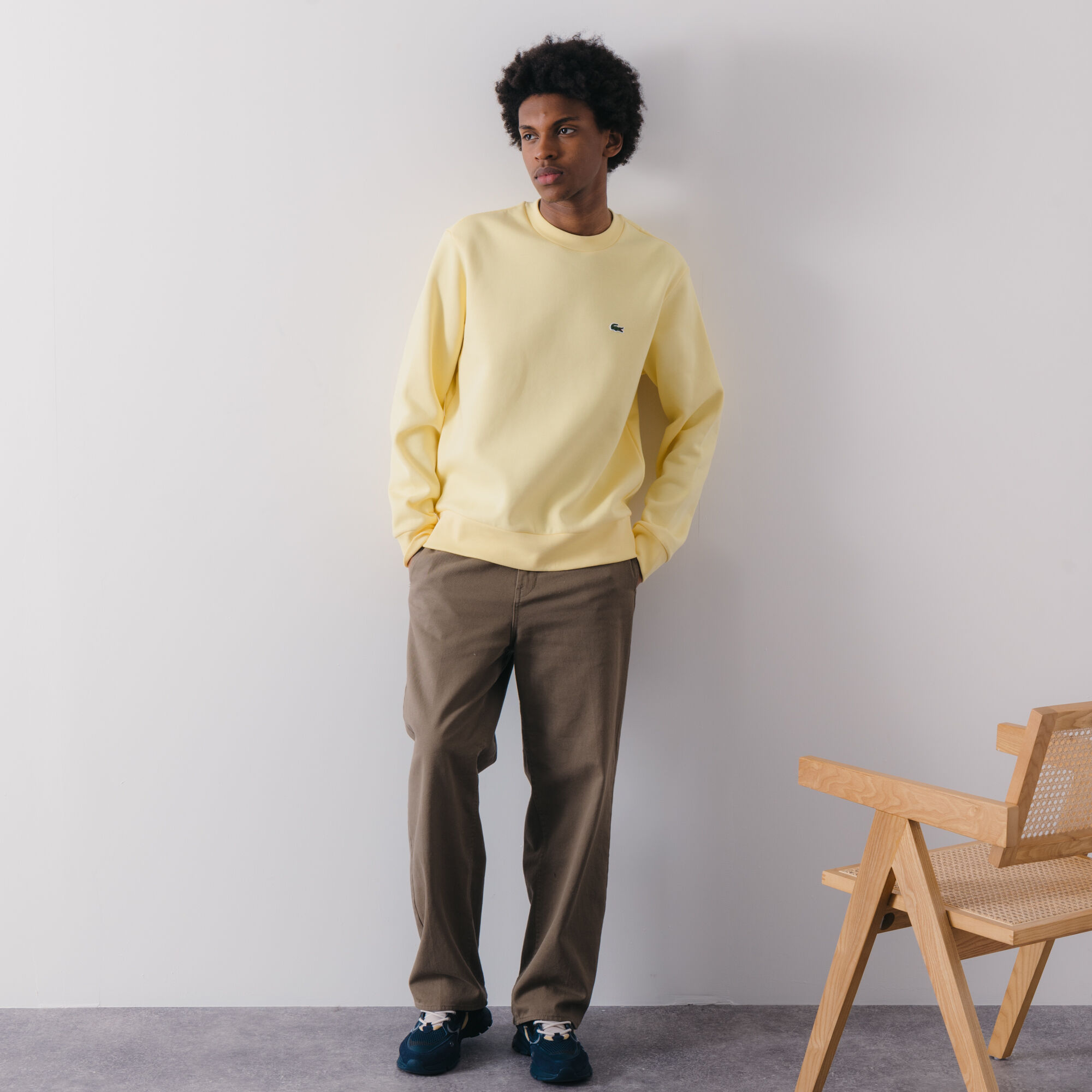Sweats Sweatshirts Sweats capuche LACOSTE HOMME JAUNE