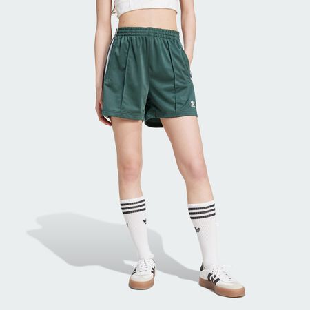 ADIDAS ORIGINALS Firebird Shorts Mineral Green / White WOMEN