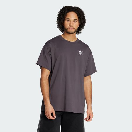 ADIDAS ORIGINALS Tennis Club GFX Oversized Tee Grey Strata MEN