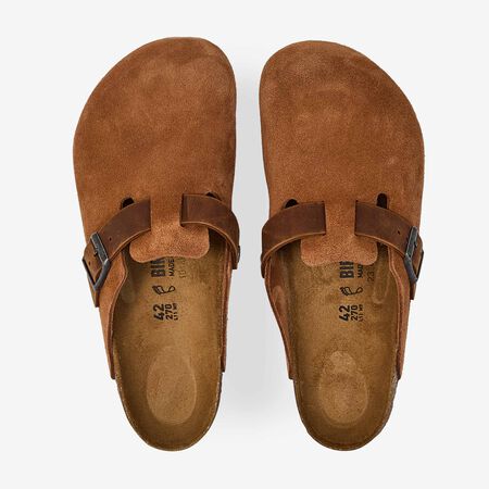 BOSTON LEATHER MIX COGNAC : MARRON