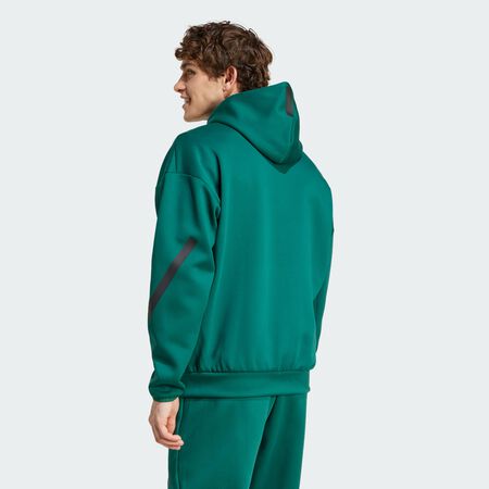 ADIDAS ORIGINALS Z.N.E. Full-Zip Hooded Track Jacket Collegiate Green MEN