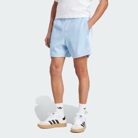 Short maille gaufrée adidas Originals Sprinter : Clear Sky / White / Almost Yellow