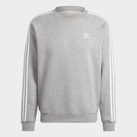 ADIDAS ORIGINALS Adicolor Classics 3-Stripes Crew Medium Grey Heather MEN