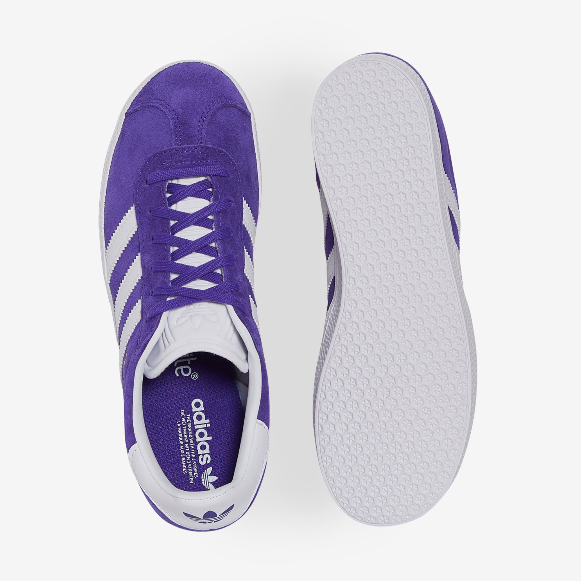 Adidas gazelle sales violet blanc