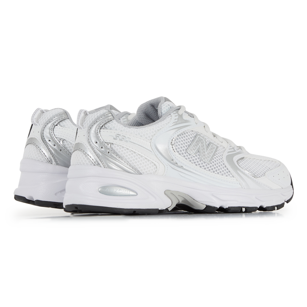 New balance blanche et argent hot sale