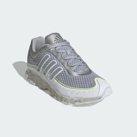 ADIDAS ORIGINALS Megaride Shoes Silver Metallic / Cloud White / Solar Yellow UNISEX