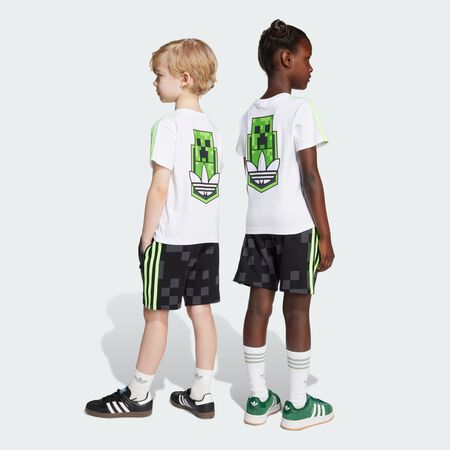 ADIDAS ORIGINALS Ensemble t-shirt et short adidas Originals x Minecraft Enfants White CADET