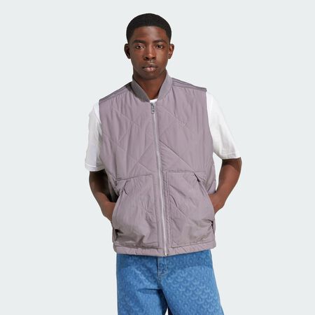 ADIDAS ORIGINALS Veste sans manches matelassée nylon premium Essentials Trace Grey HOMME
