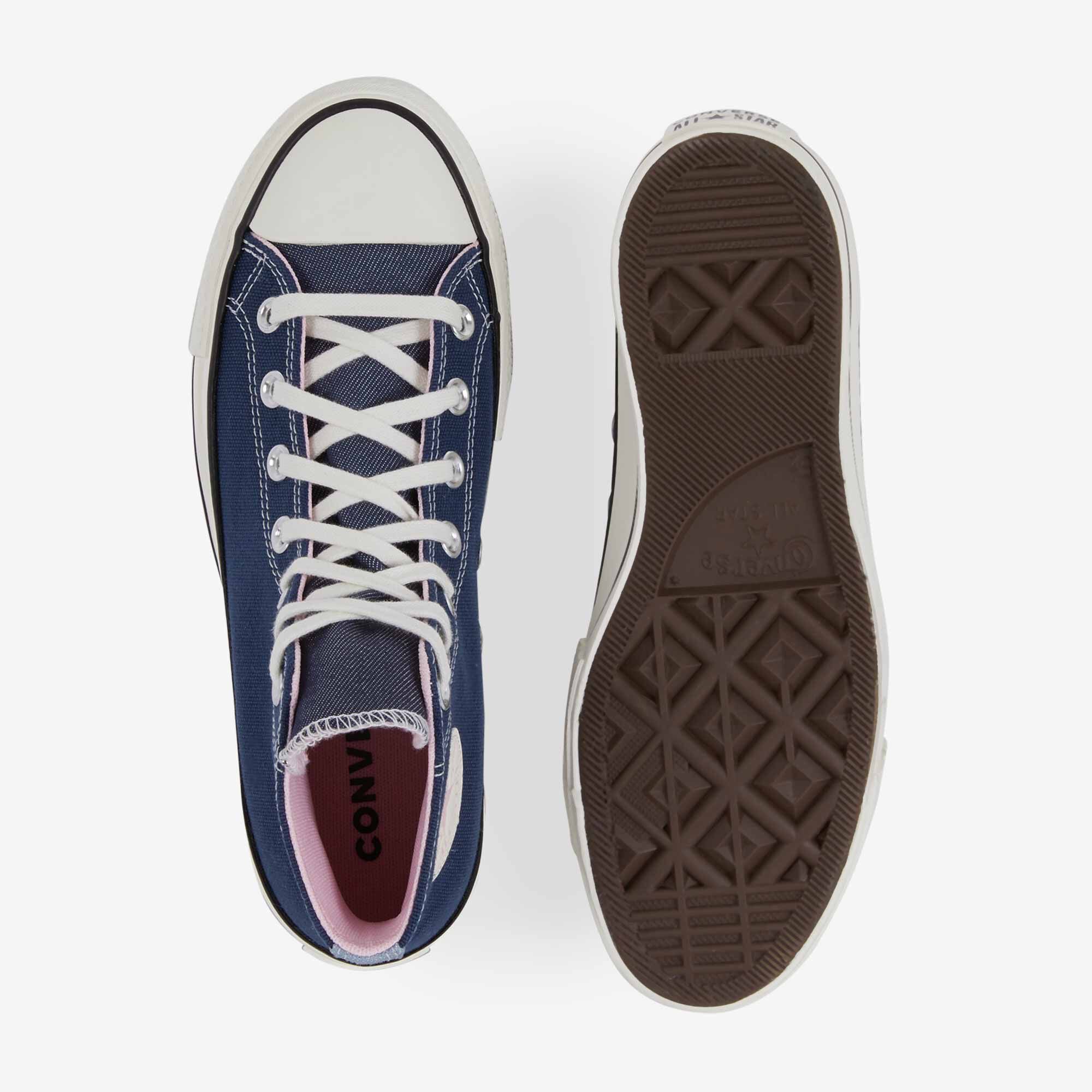 Converse compensée bleu marine clearance