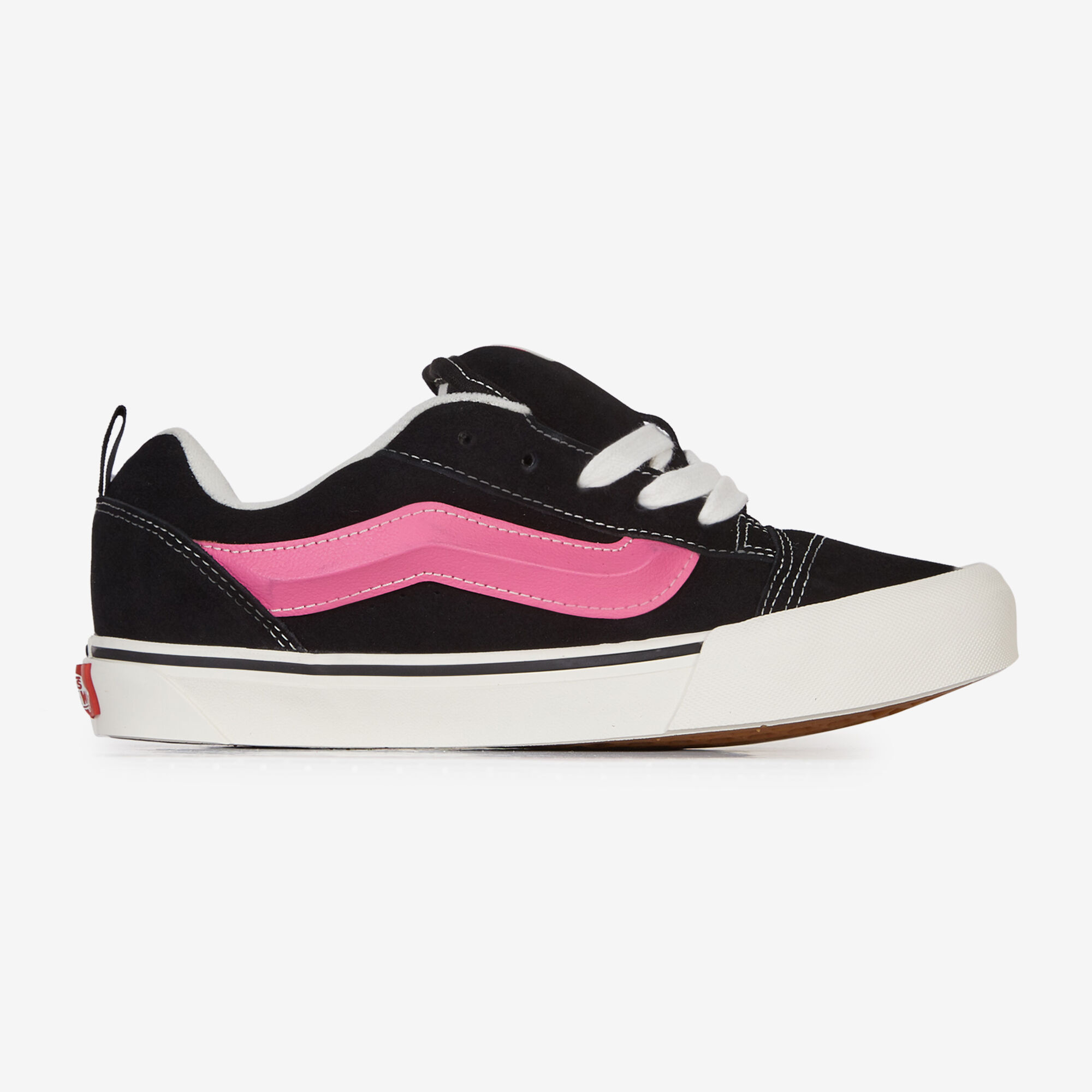 VANS KNU SKOOL SNEAKERS ENFANT NOIR ROSE LACETS Courir