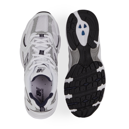 NEW BALANCE 530 BLANC ARGENT SNEAKERS FEMME LACETS Courir