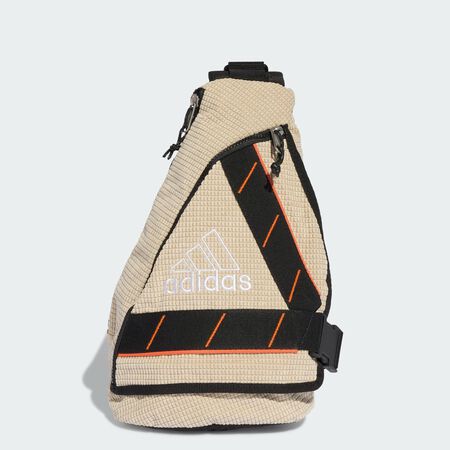 ADIDAS ORIGINALS One Shoulder Backpack Stone Khaki / Black UNISEX