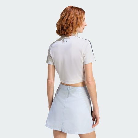 ADIDAS ORIGINALS T-SHIRT TEAMGEIST BABY White / Aurora Ink / Crystal Sky FEMME