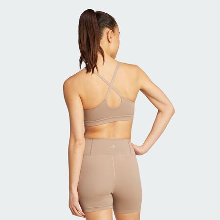 ADIDAS PERFORMANCE adidas All Me Light Support Bra Chalky Brown WOMEN