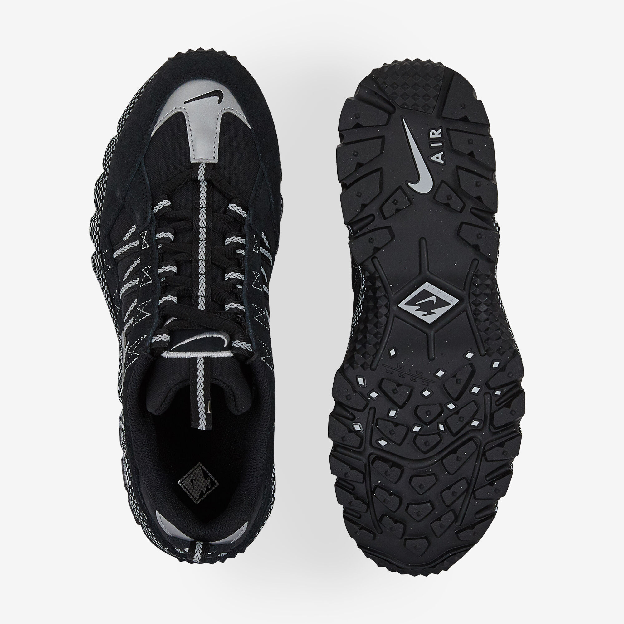 NIKE AIR HUMARA SNEAKERS FEMME NOIR ARGENT LACETS Courir