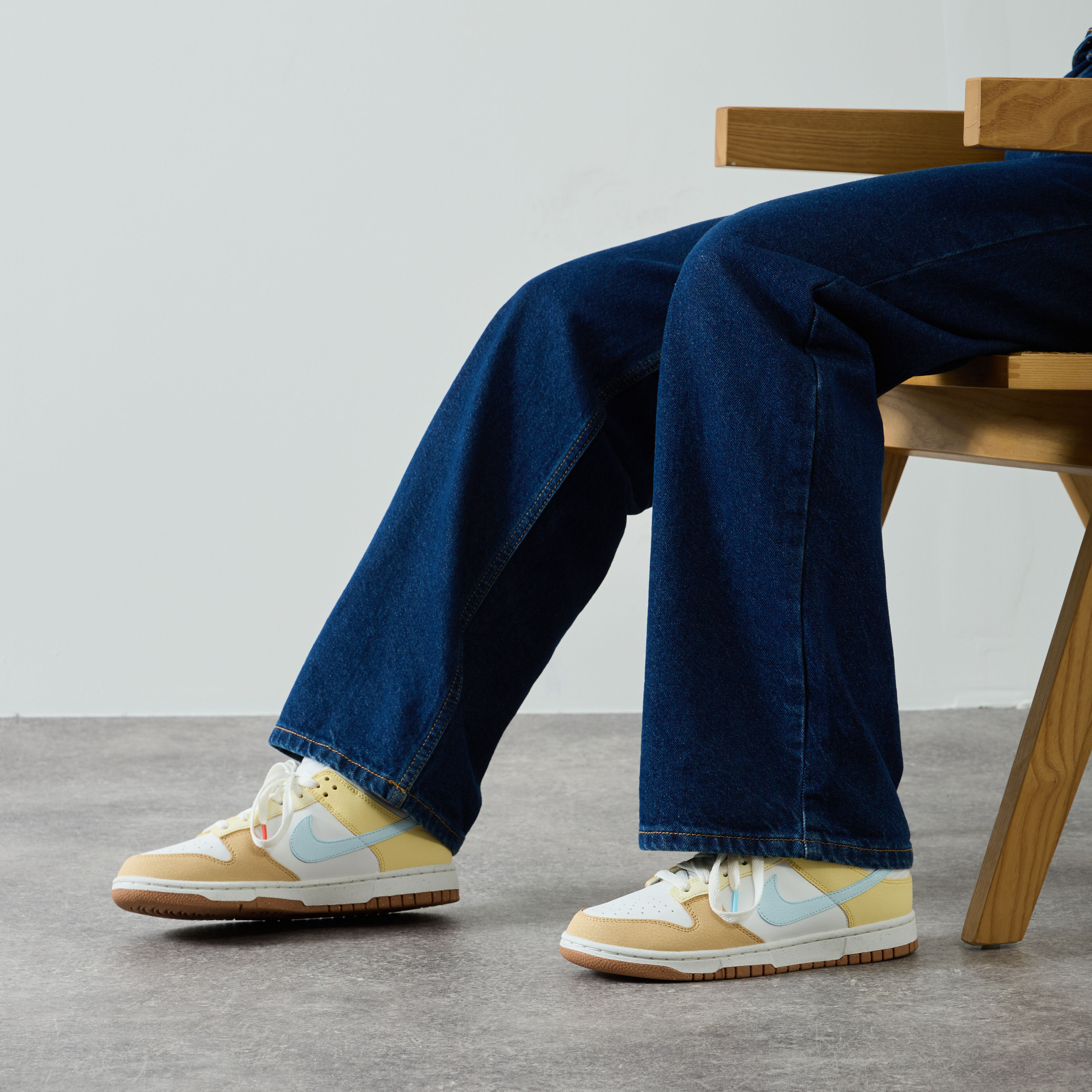 nike dunk bleu jaune