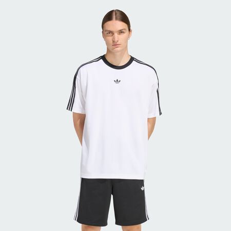 ADIDAS ORIGINALS JERSEY TREFOIL BLANC HOMME