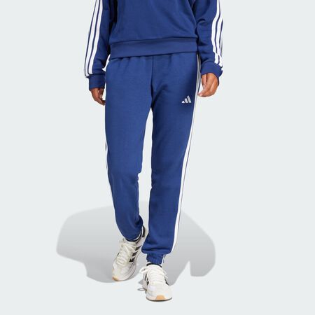 ADIDAS SPORTSWEAR Essentials 3-Stripes French Terry Cuffed Pants Dark Blue / White WOMEN