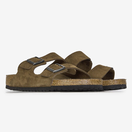 BIRKENSTOCK arizona ARIZONA SUEDE DARK TEA MARRON HOMME