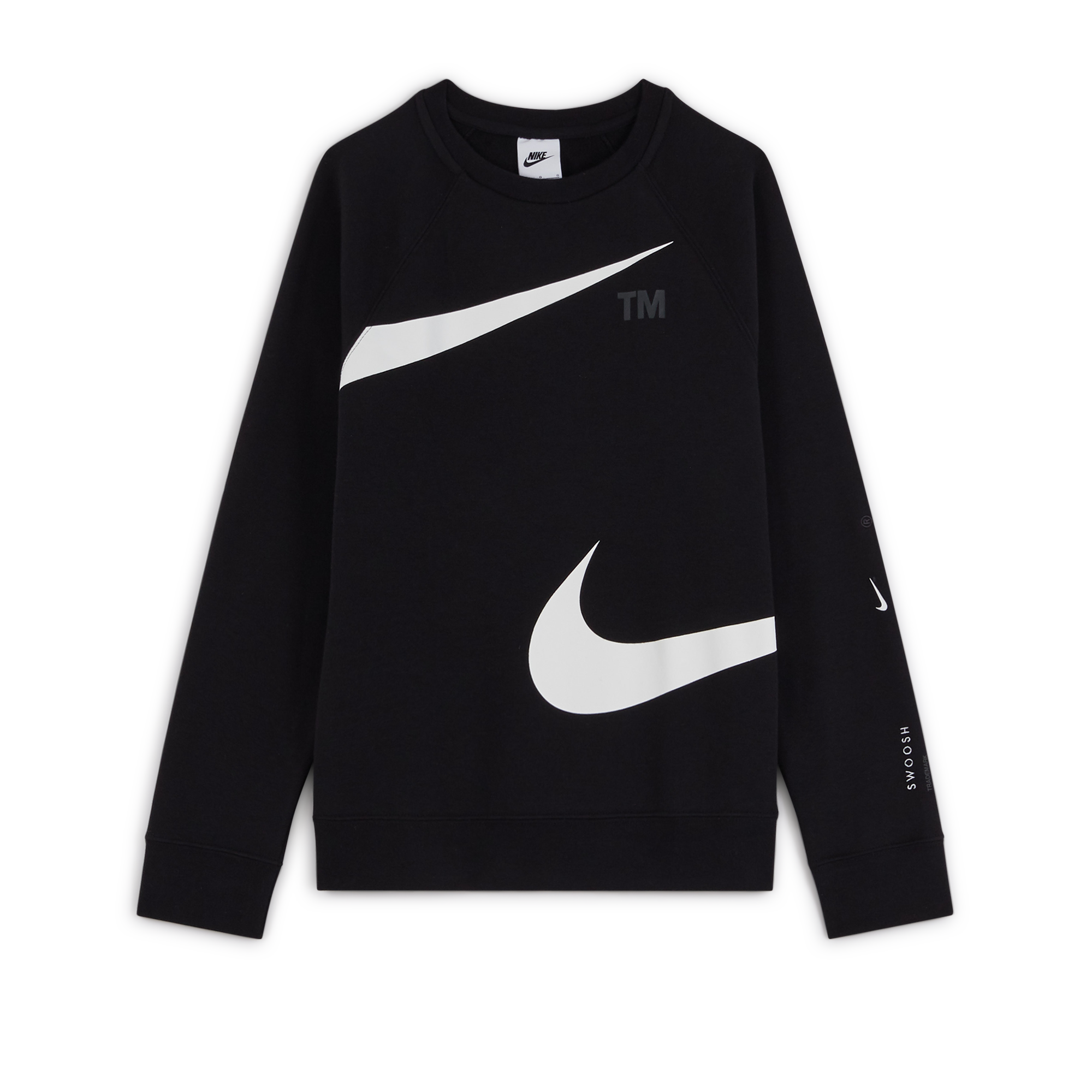 nike swoosh noir