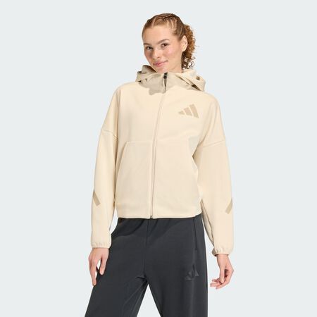 ADIDAS ORIGINALS adidas Z.N.E. Full-Zip Hoodie Crystal Linen WOMEN