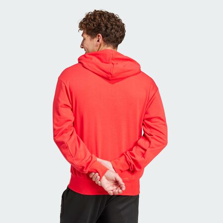 ADIDAS SPORTSWEAR Sweat-shirt à capuche French terry Essentials Feelcozy Pure Ruby / Black HOMME
