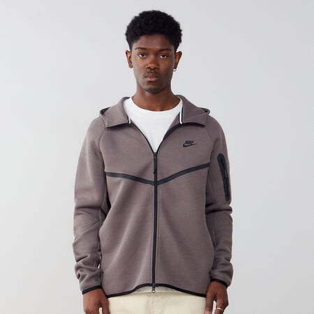 NIKE JACKET TECH FLEECE FZ BROWN/BLACK MEN