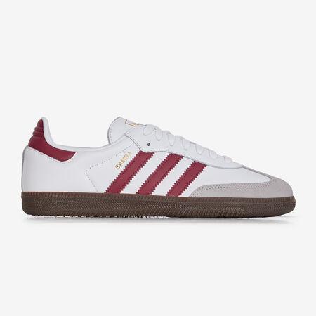SAMBA OG : WHITE/BURGUNDY