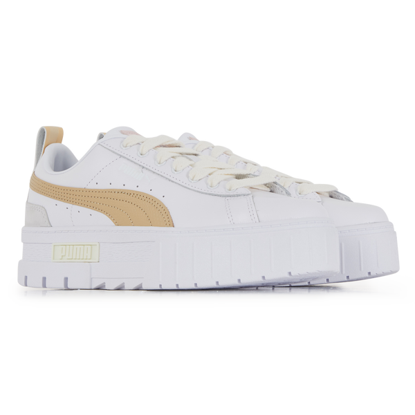 PUMA MAYZE LUXE BLANC BEIGE SNEAKERS FEMME Courir