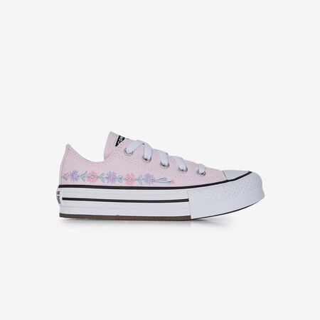CONVERSE CHUCK TAYLOR ALL STAR EVA LIFT OX FLORAL PINK TODDLERS