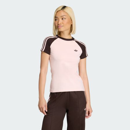 ADIDAS ORIGINALS SST TEE Sandy Pink / Aurora Coffee Met. / Sandy Pink WOMEN