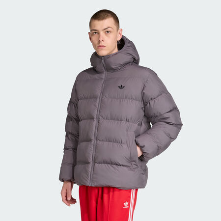 ADIDAS ORIGINALS Doudoune à capuche ton sur ton Grey Strata HOMME