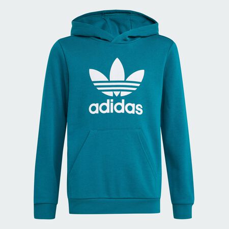 ADIDAS ORIGINALS Sweat-shirt à capuche Trèfle Enfants Legacy Teal JUNIOR