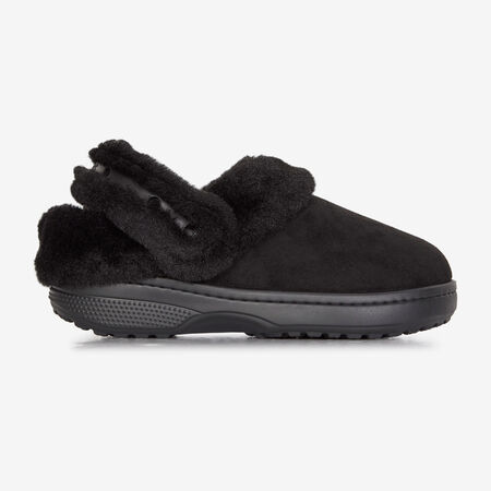 CROCS UNFURGETTABLE SUEDED CLOG NOIR FEMME