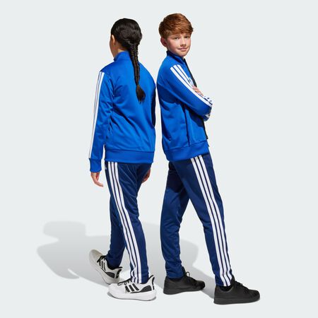 ADIDAS SPORTSWEAR Seasonal Essentials Tiberio 3-Stripes Tricot Track Suit Kids Royal Blue / White / Glow Blue TODDLERS