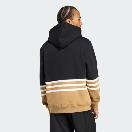 ADIDAS ORIGINALS ARCHIVE CUTLINE HOODIE Black / Cardboard MEN