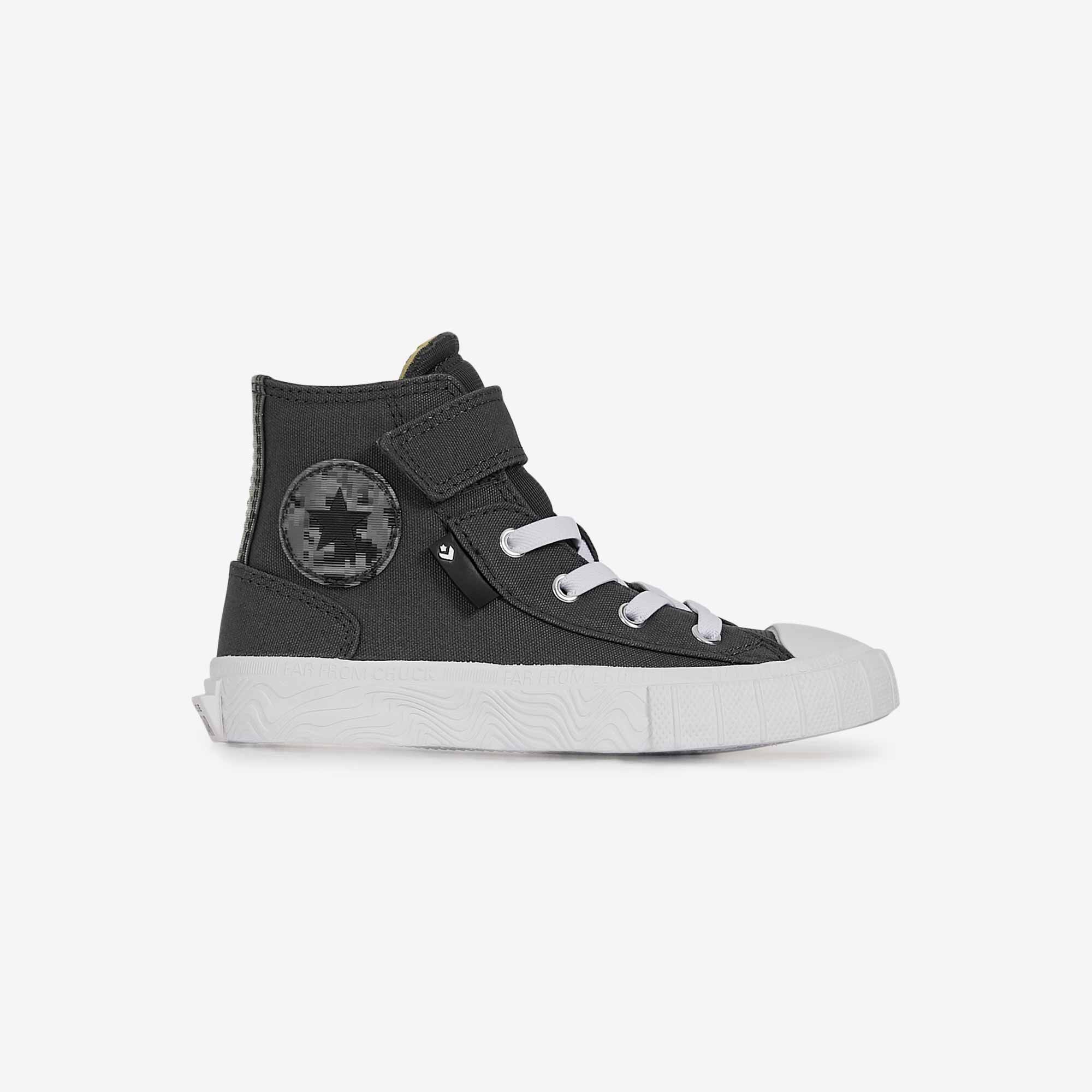 Converse velcro cheap gris