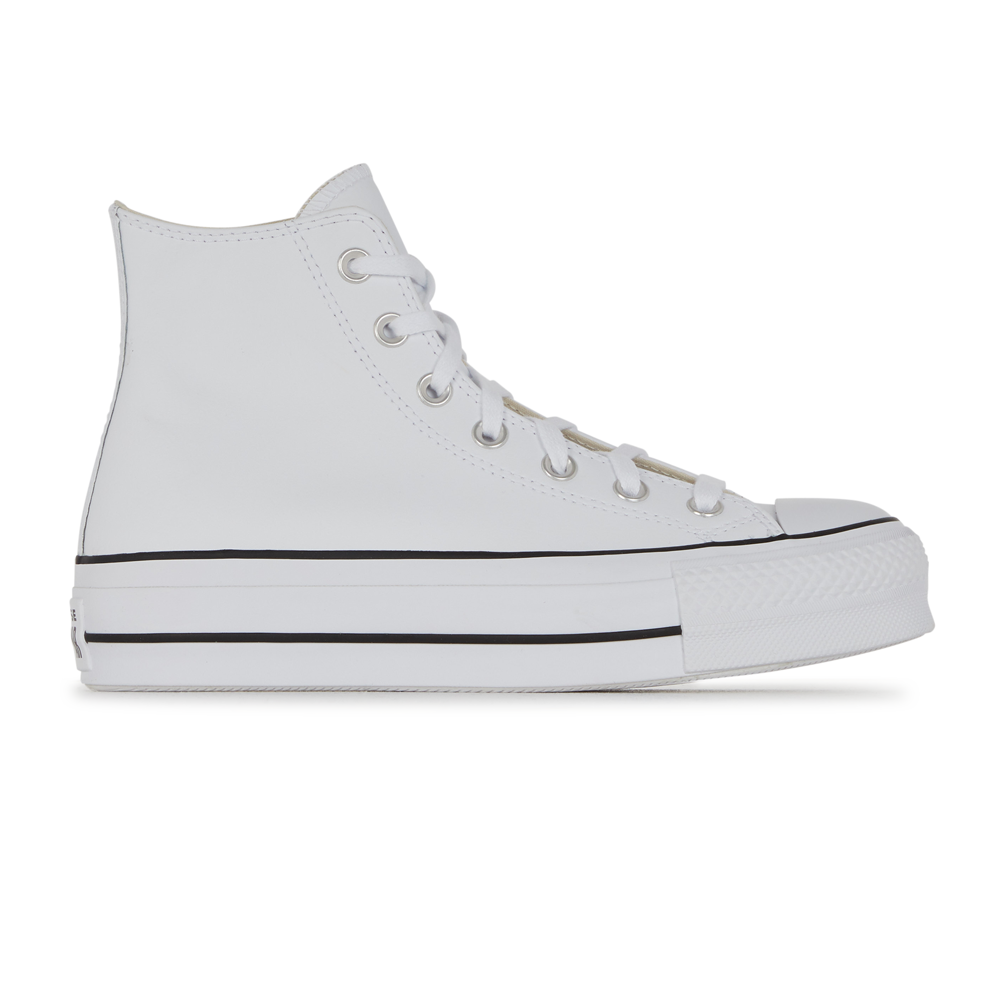 all star lift hi trainers black white white leather