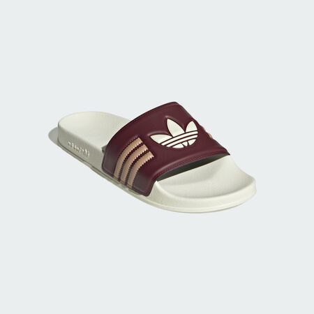 Claquette Adilette : Shadow Red / Cream White / Warm Sandstone