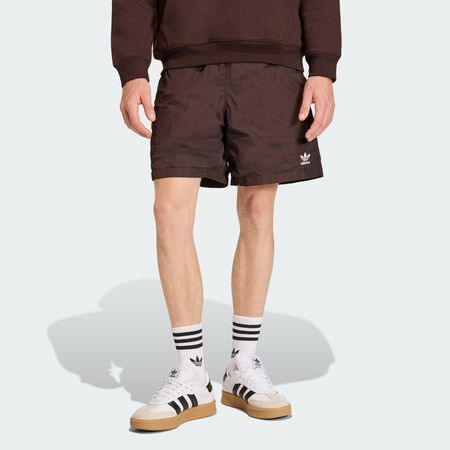 ADIDAS ORIGINALS Trefoil Essentials Woven Shorts Aurora Coffee MEN
