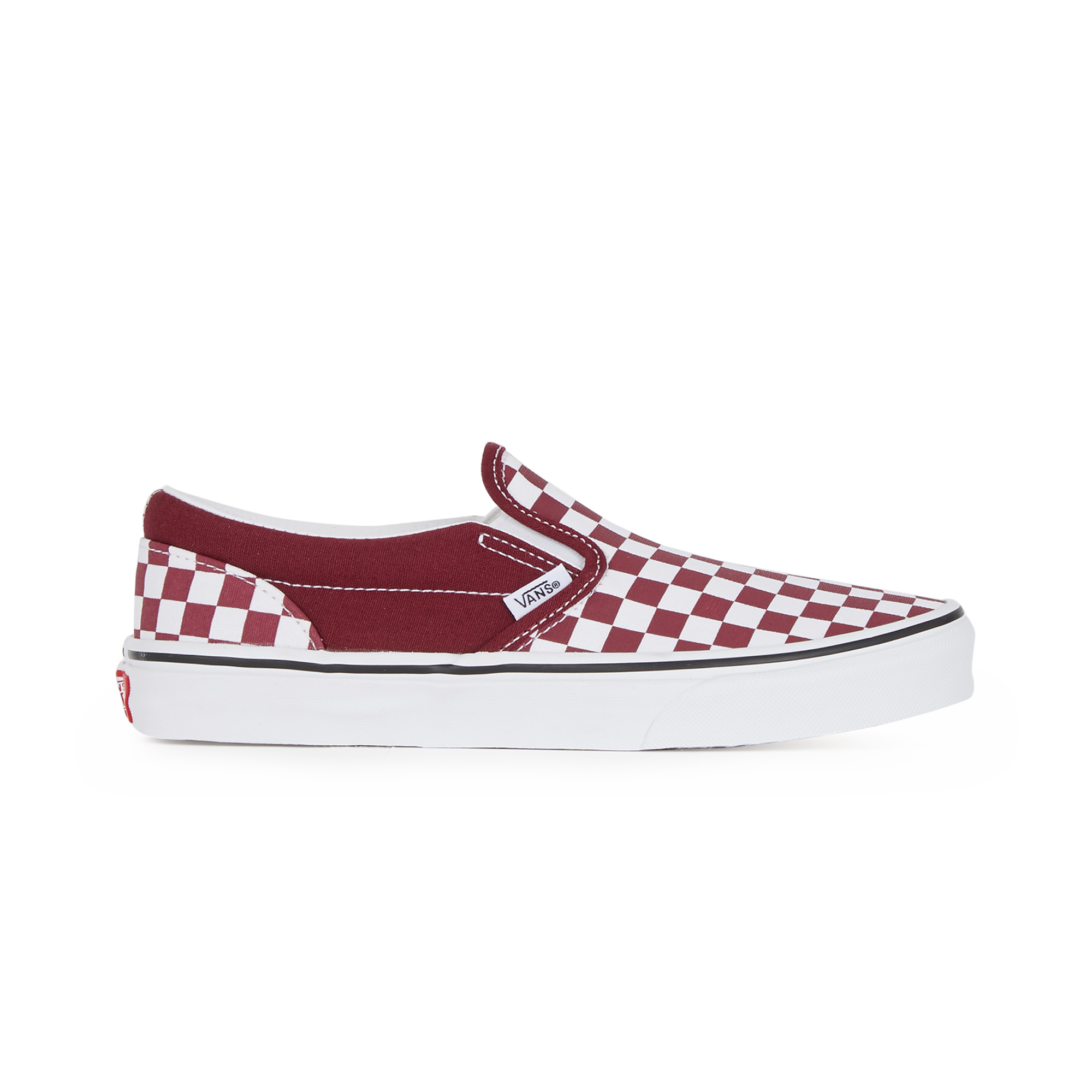 slip on vans burgundy
