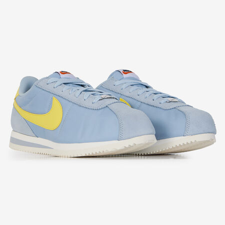 NIKE CORTEZ NYLON BLEU/JAUNE HOMME